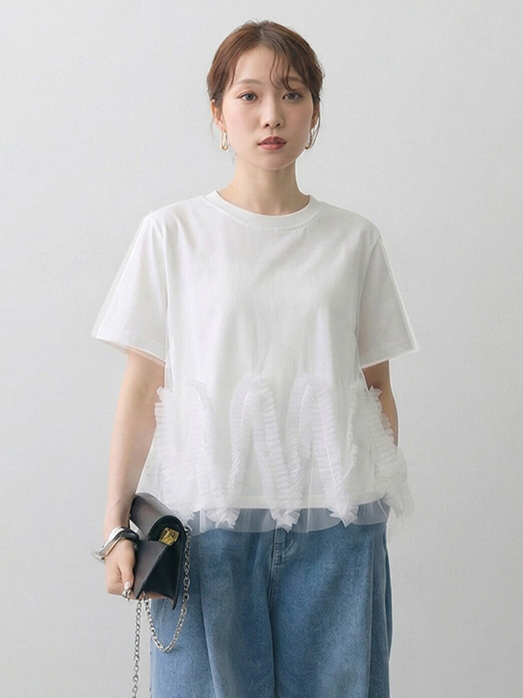 NEW！レディース立体フリルデザイントップス