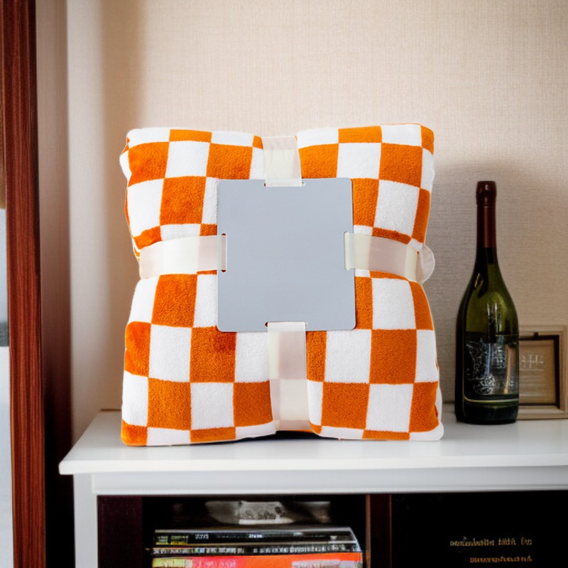 체커보드 블랭킷 소파 이불 특대형 무릎 담요