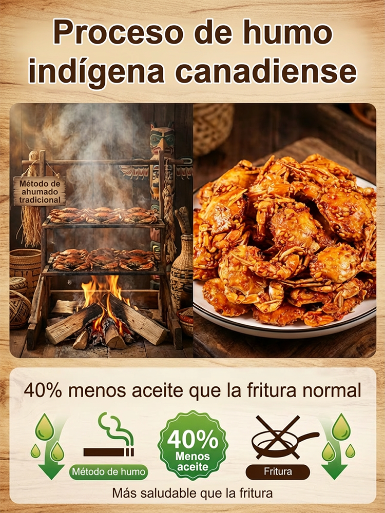 Botanas de Cangrejo de Mar Picante - Ricas en Proteína, Bajas en Sodio