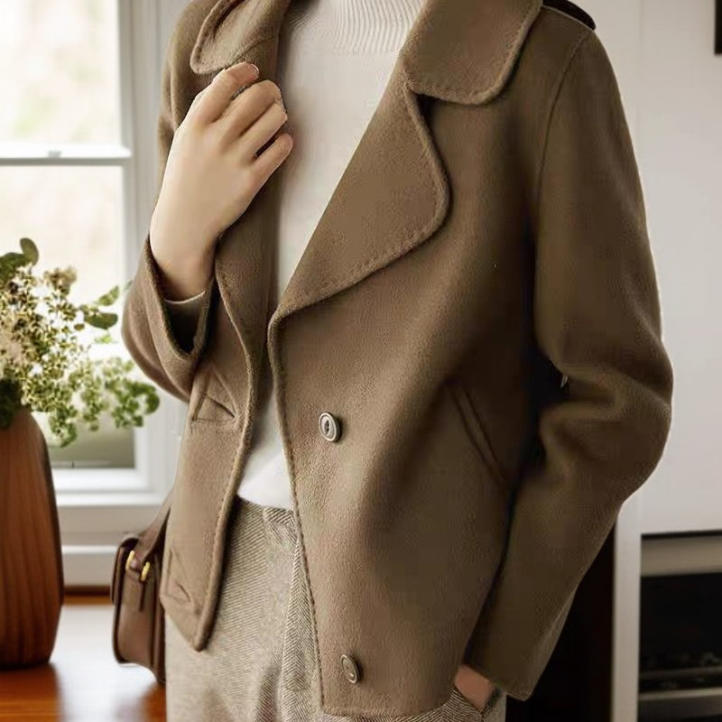 女性用プチショート両面コート