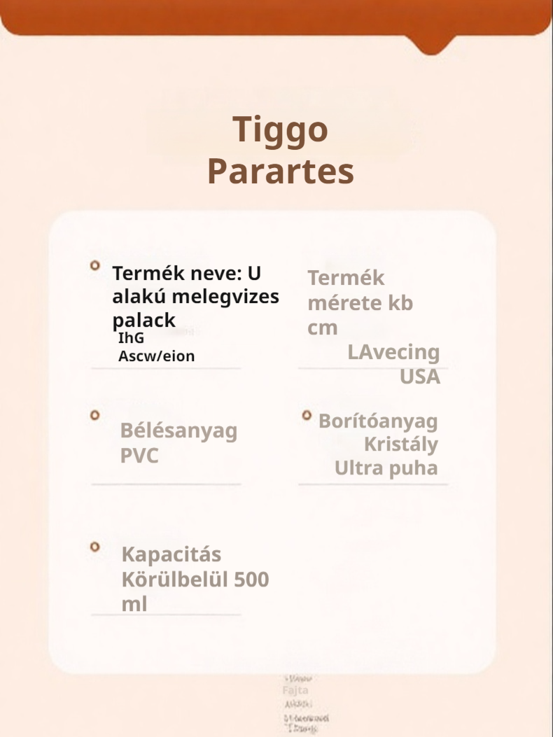 Kényelmes és robbanásbiztos melegvizes palack a felsőtest számára