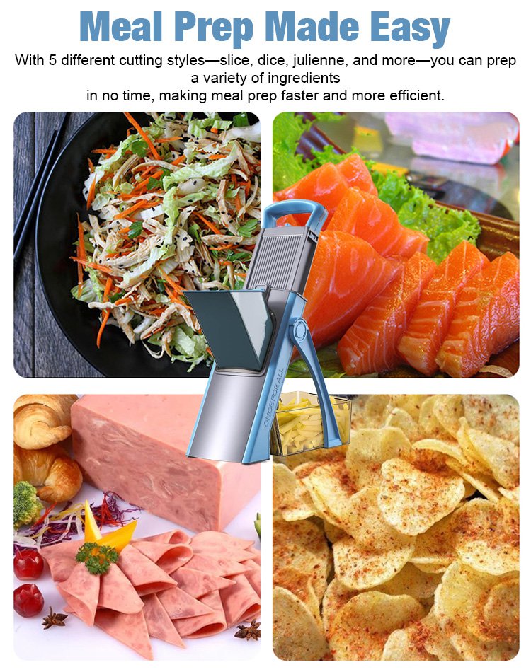 Cross-border multifunctional vegetable cutter slicer shredder
