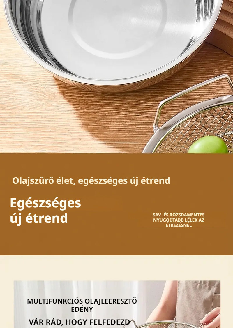 Modern rozsdamentes acél olajcsepegtető tálca