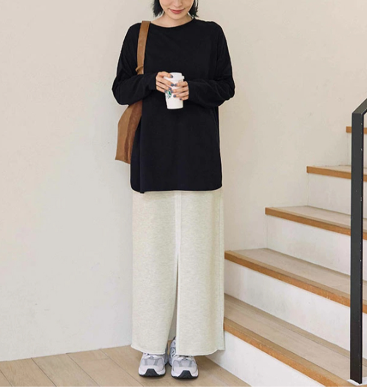 快適な着心地のレディース無地インナーシャツ