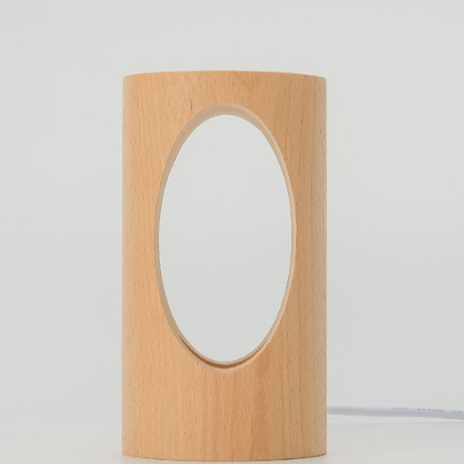 Smart Sensor Solid Wood Night Lamp