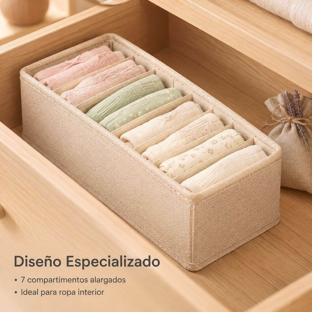 Caja organizadora de pantalones multifuncional, plegable y de tela