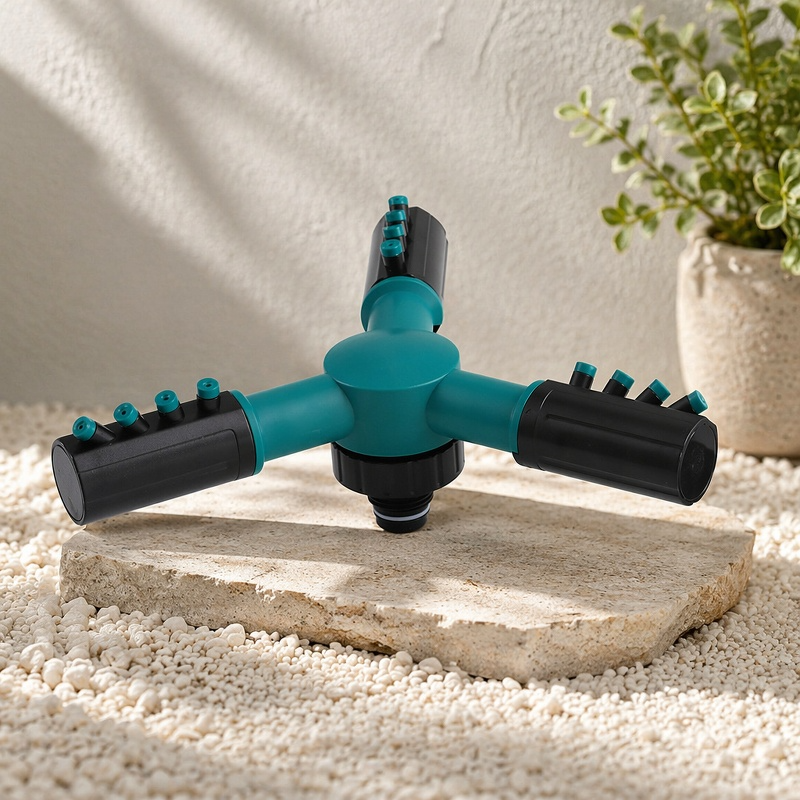 Wassersparender Dreifach-Sprinkler für den Garten