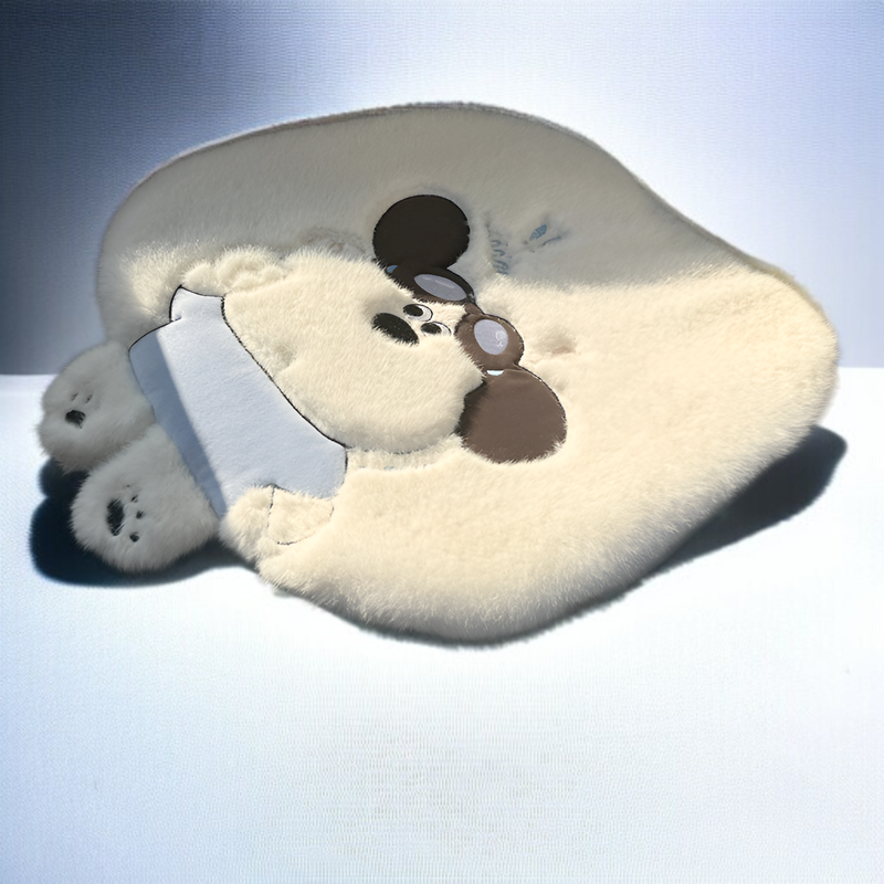 車用品 冬用 ぬいぐるみ カーシートクッション 車内アクセサリー 高級装飾 かわいい漫画カーシートカバー