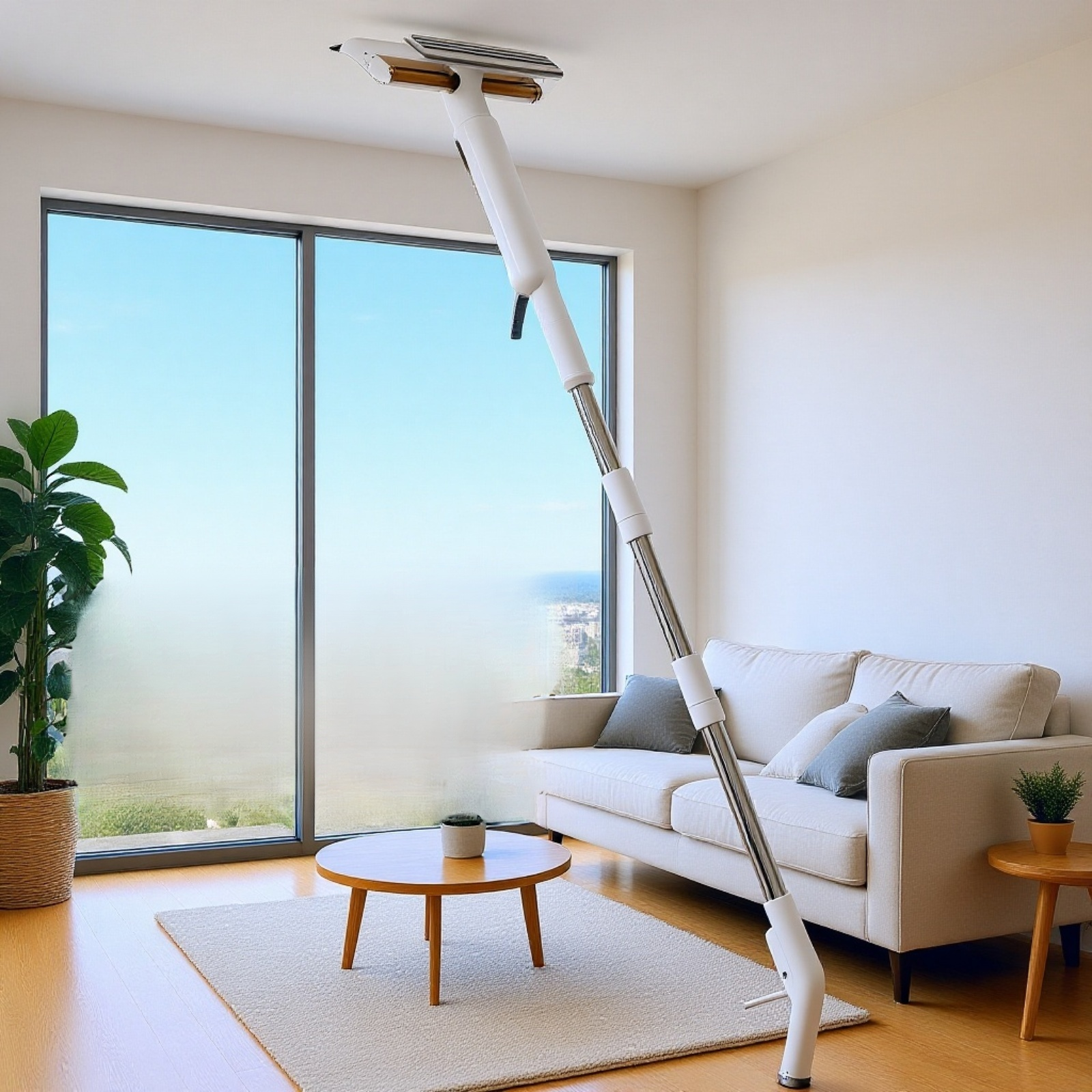 Narzędzie do czyszczenia szkła w domu z rozpylaczem wody i ściągaczką