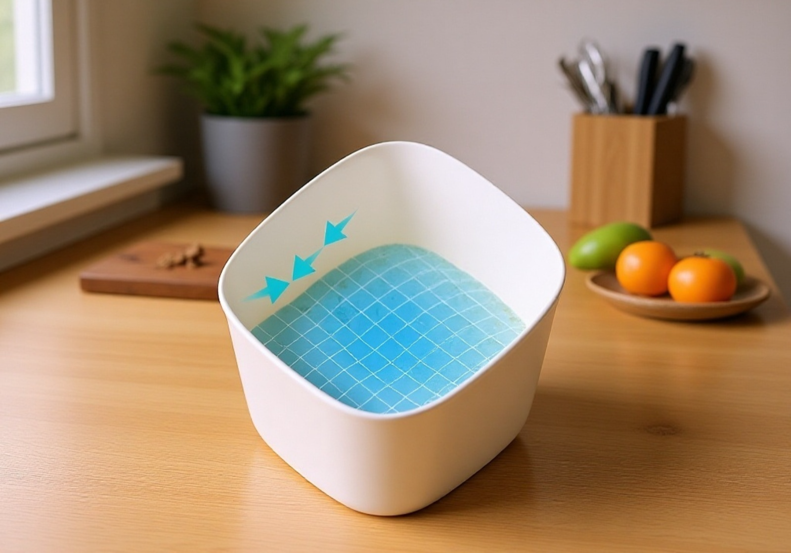 防湿効果の高い米びつの蓋部分