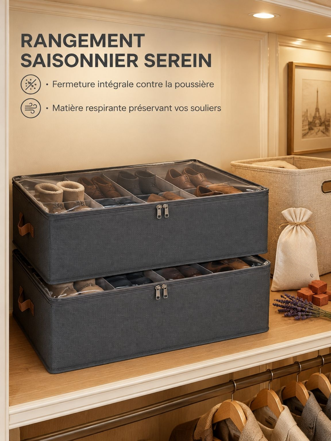 Compartiment de rangement pour chaussures à la maison