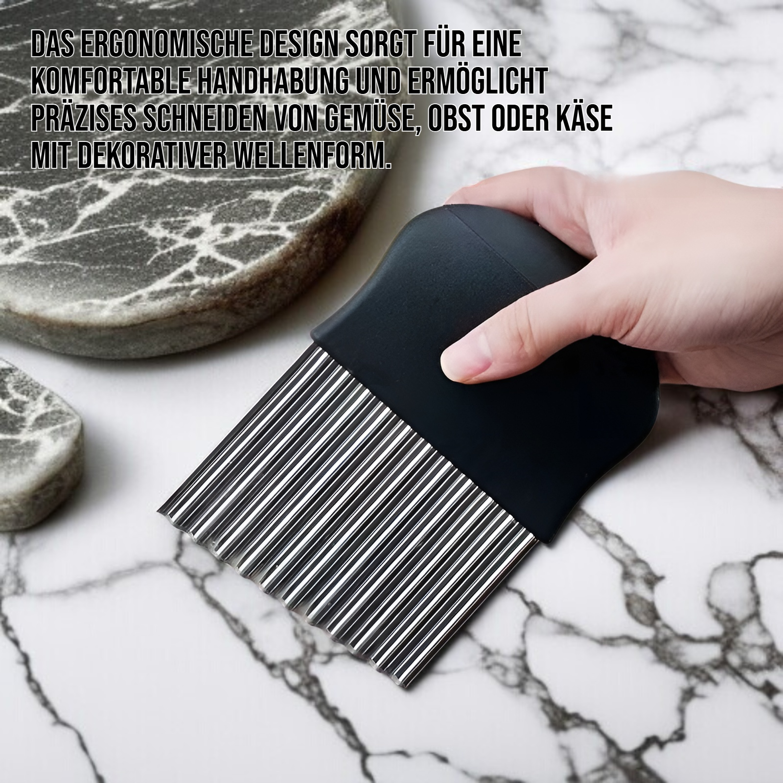 Wellenmesser aus Edelstahl