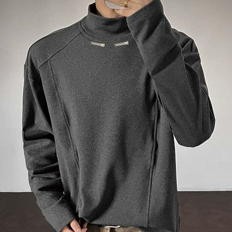 男士純色長袖T恤