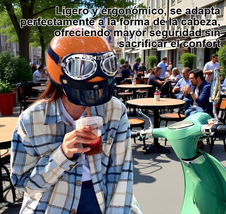 Medio casco unisex transpirable para motocicleta