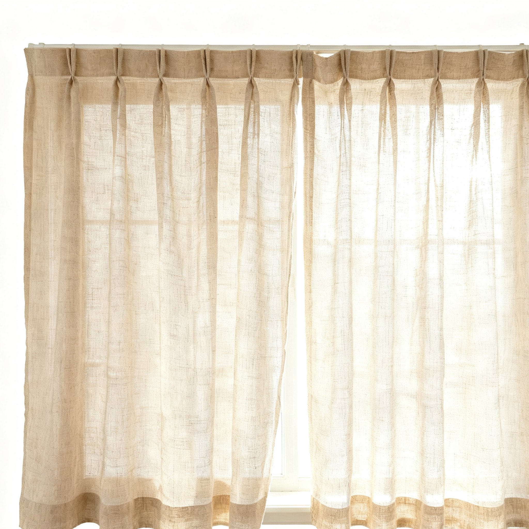  ナチュラルコットンリネンカーテン