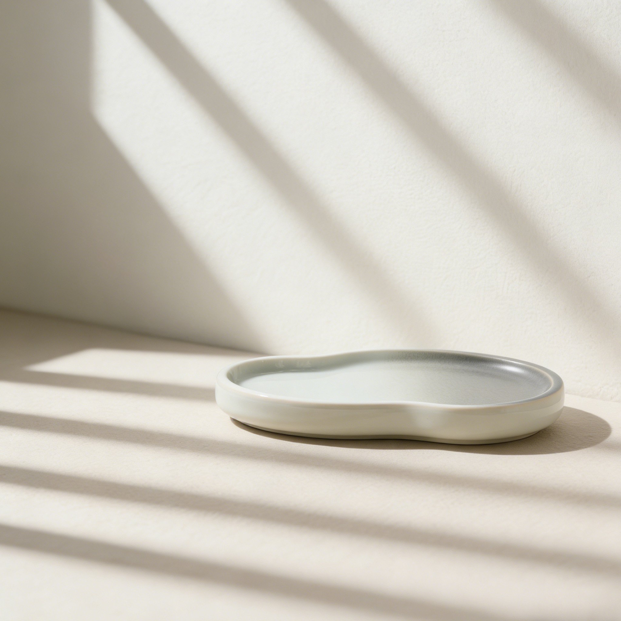 จานหมึกเซรามิกสำหรับเขียนพู่กันจีน