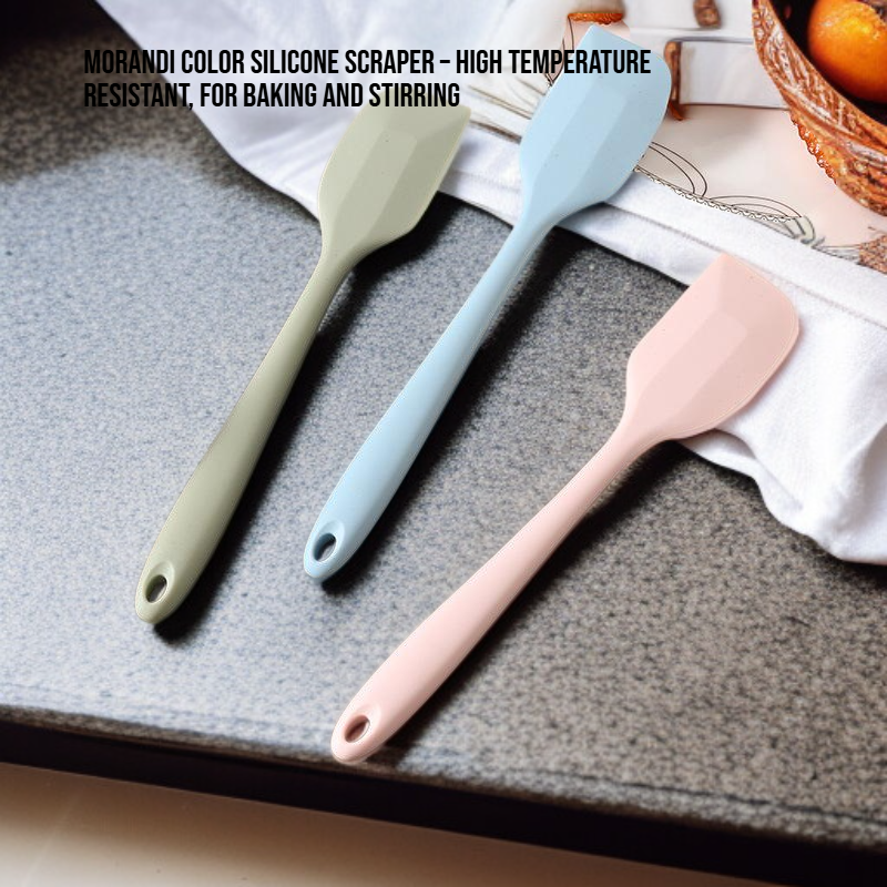  Morandi Color Silicone Scraper – High Temperature Resistant, For Baking and Stirring