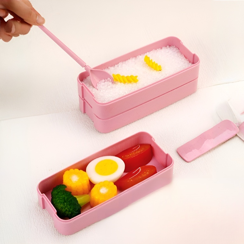 Wielofunkcyjny przenośny, dzielony pojemnik bento