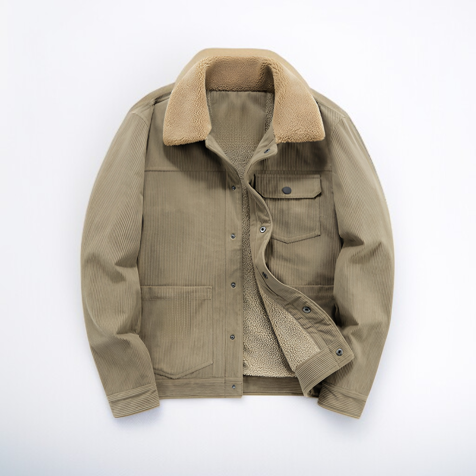 フリース裏地のメンズジャケット