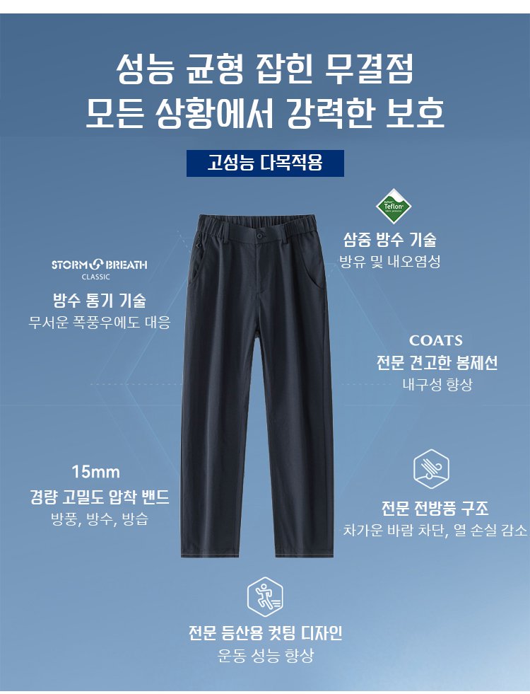 보온성과 스타일을 겸비한 겨울용 작업 바지