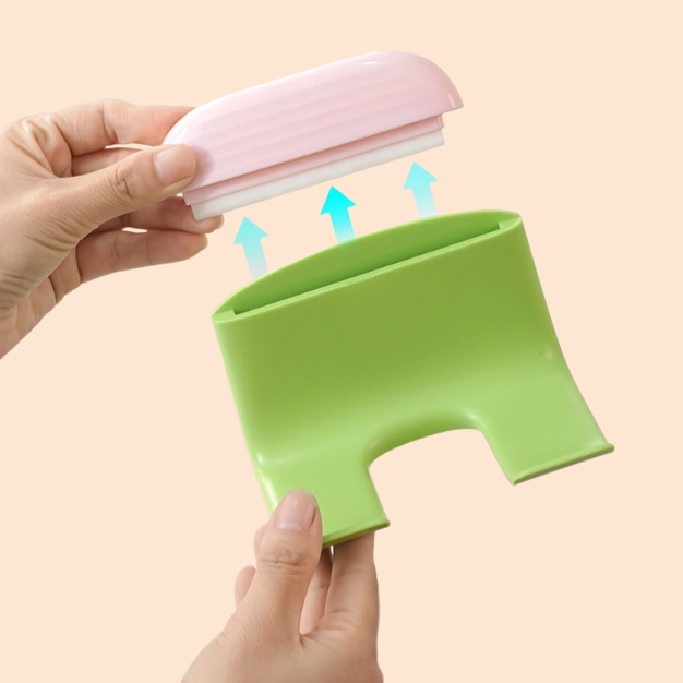 2-in-1 Hair Dryer Holder with Built-in Squeegee