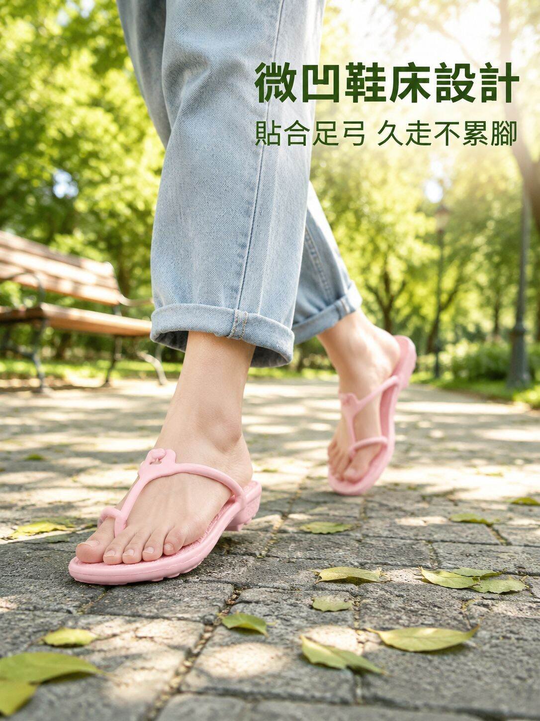 男士旅行便攜折疊夾腳拖鞋，夏日家用防滑浴室涼拖