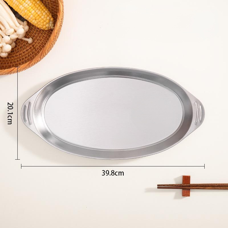 스테인리스 타원형 접시