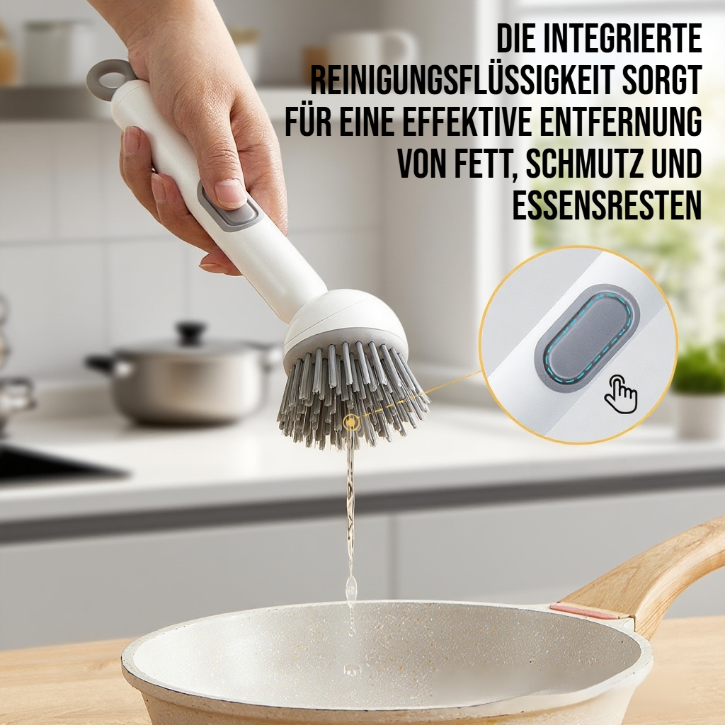 Reinigungsflüssigkeit mit langem Griff Töpfenbürste