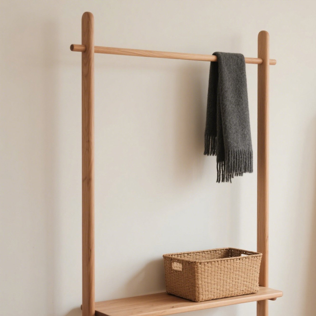 木目調ハンガー