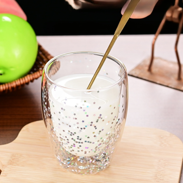 家用高硼硅玻璃雙層隔熱咖啡杯