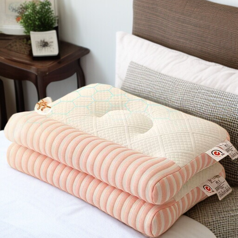 편안한 수면 니트 통풍 고반발 목베개 구름 베개 심지 견인 편안한 베개