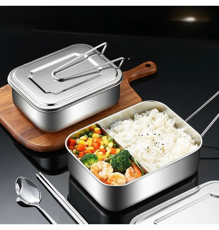 Unterteilte Edelstahl-Lunchbox