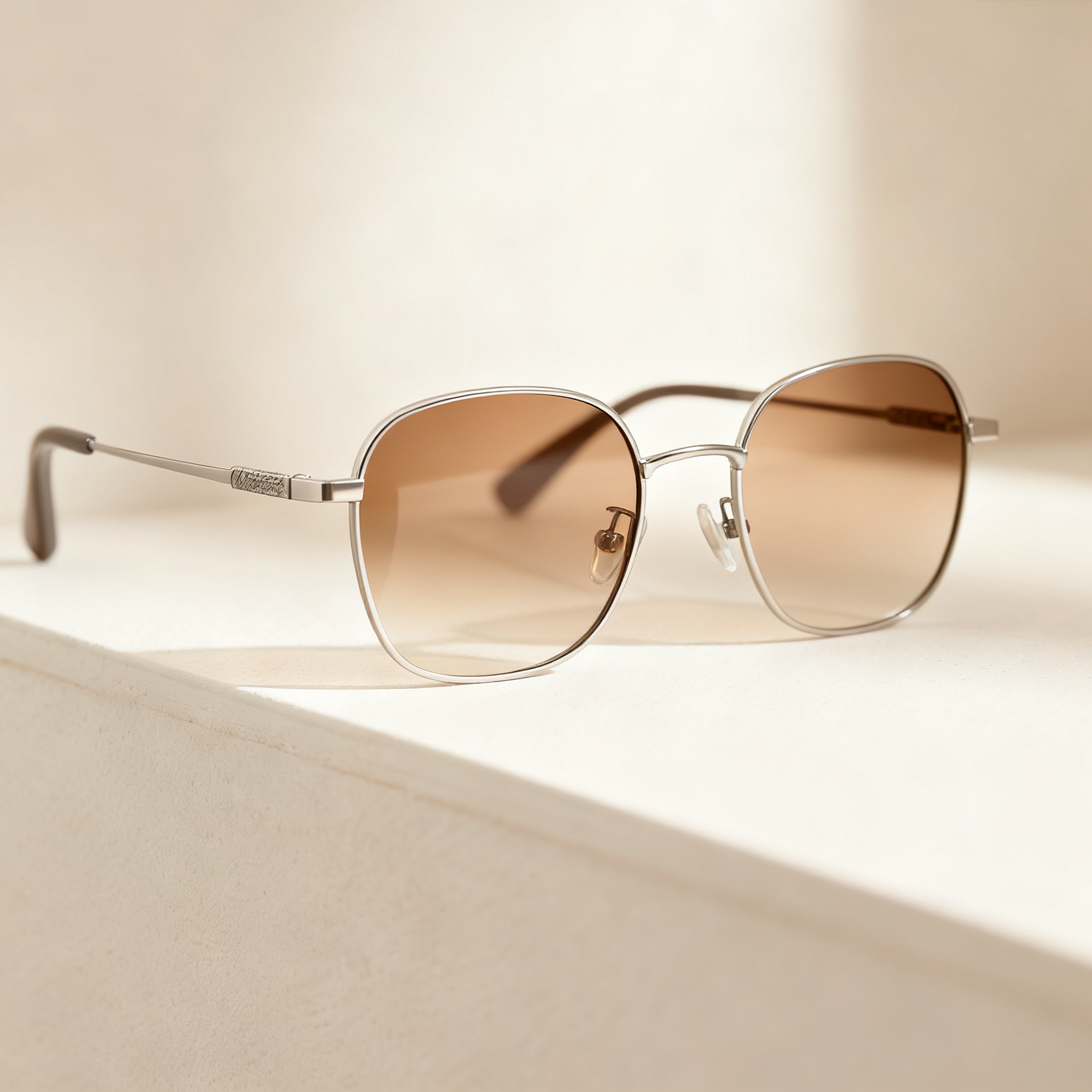 빈티지 금테 스퀘어 선글라스 전체 이미지