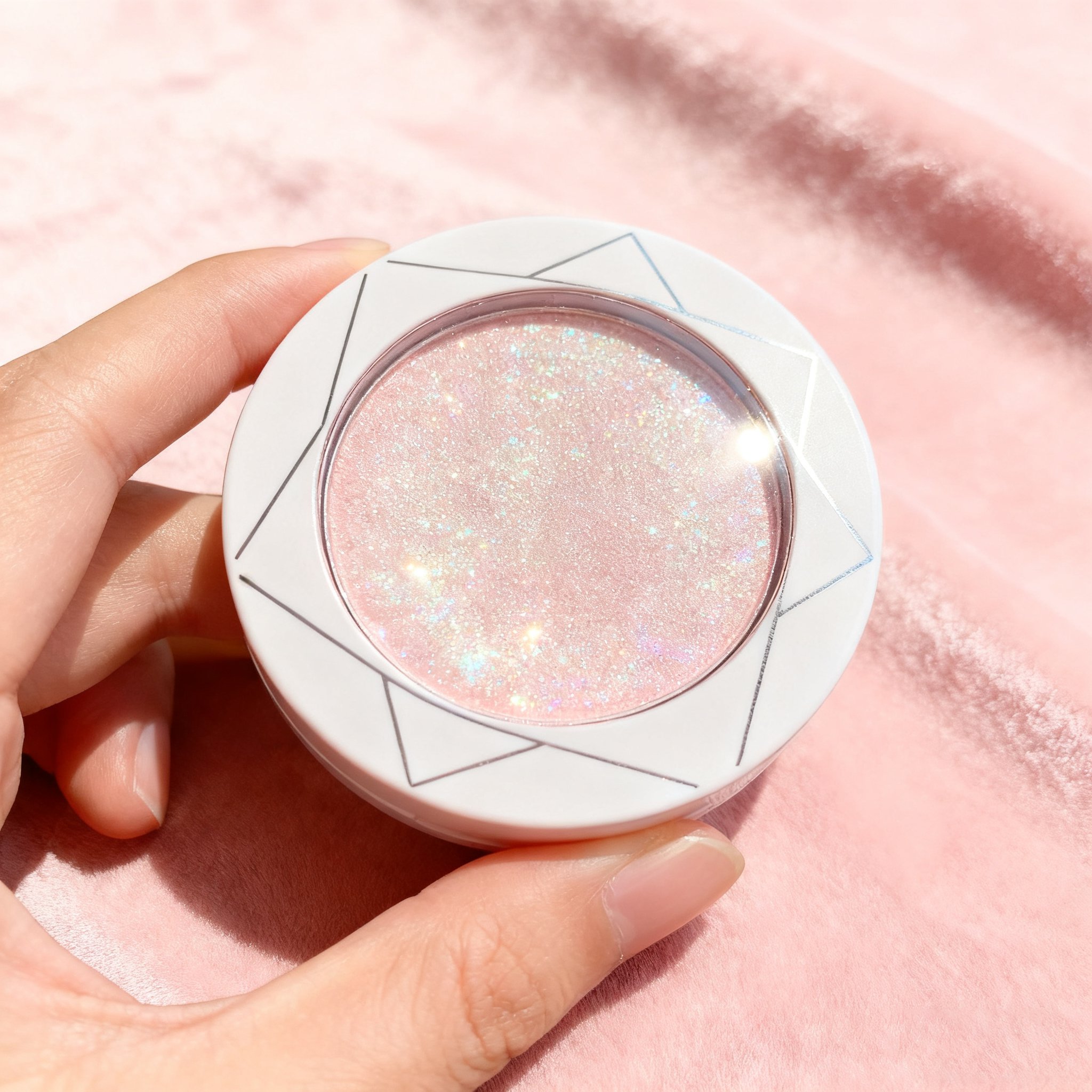 스팽글 하이라이트를 사용한 메이크업 연출