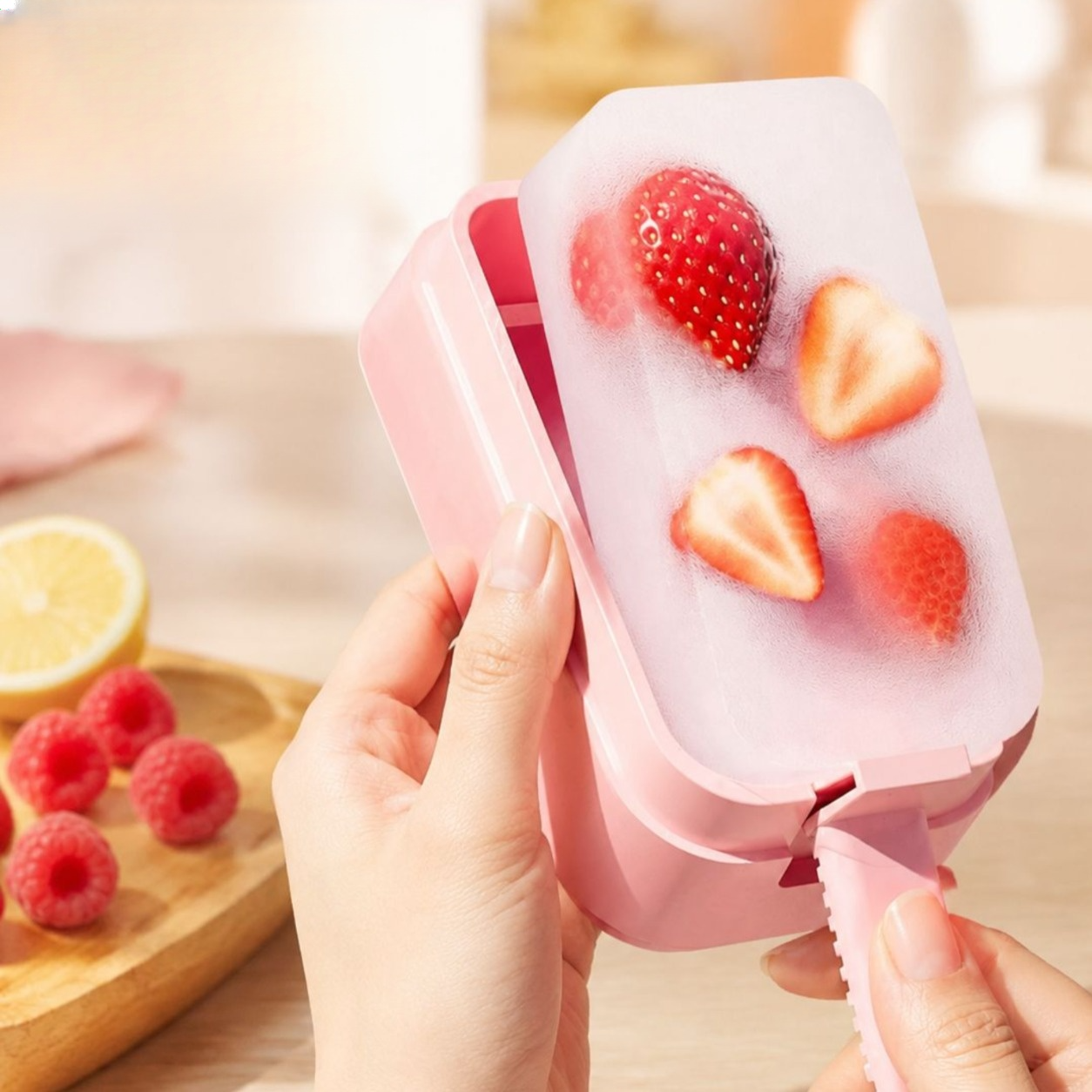 Homemade Frozen Popsicle Silicone Mold, Household Ice Cream Box