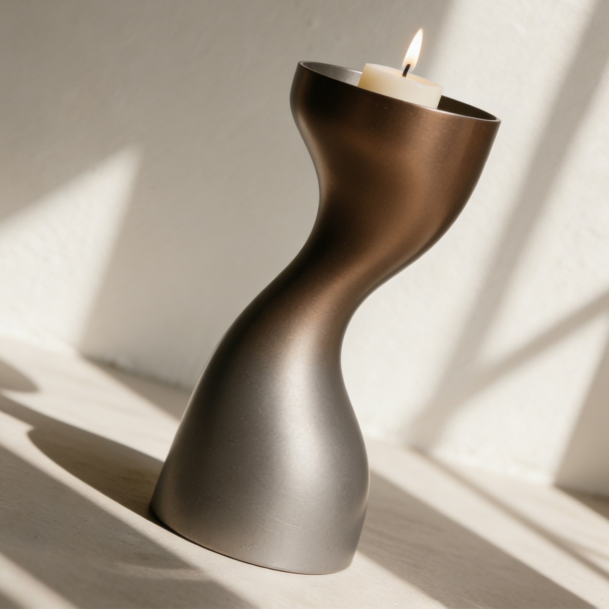 メタルメロディー装飾キャンドルホルダー3個セット全体画像