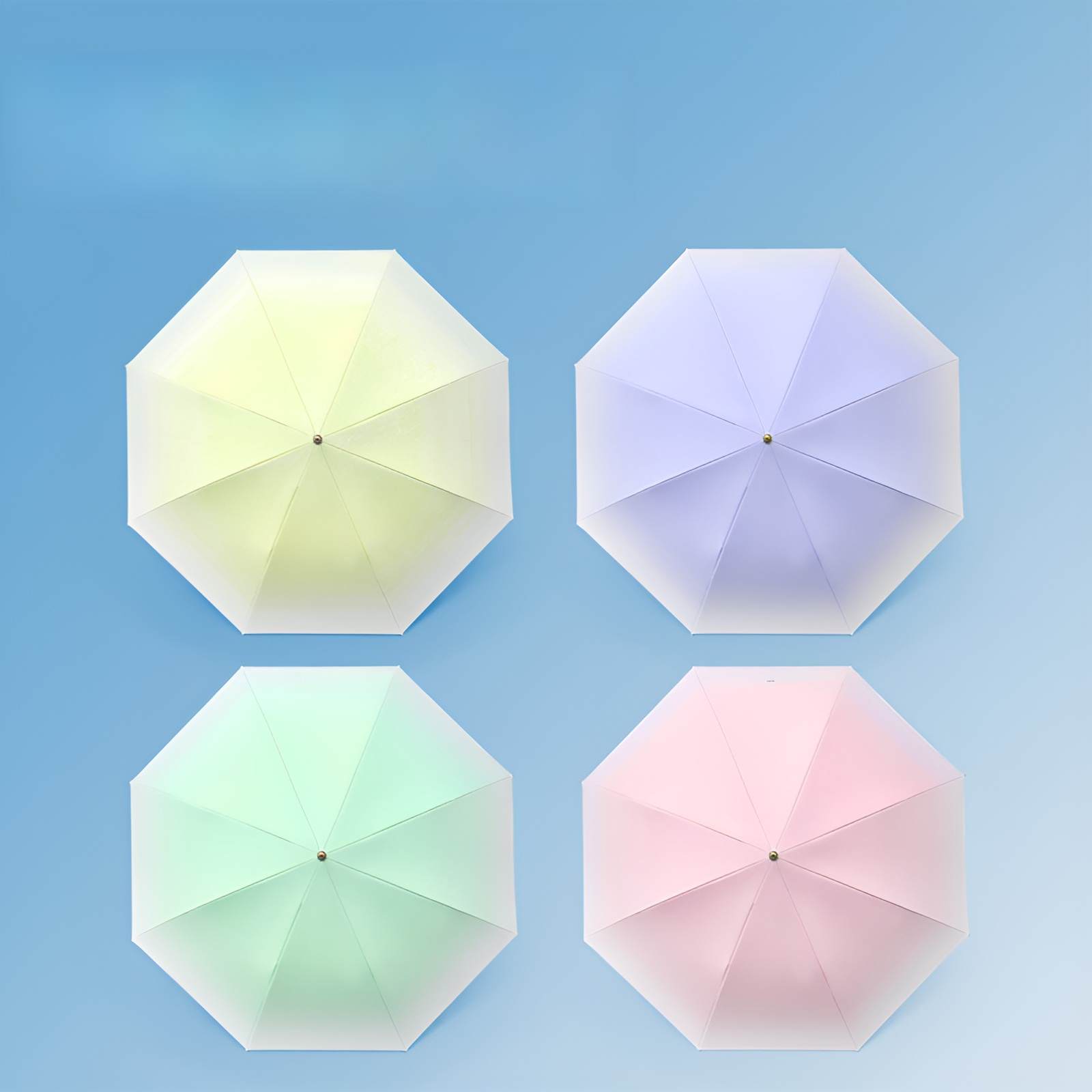 새로운 클라우드 핸들 그라데이션 우산