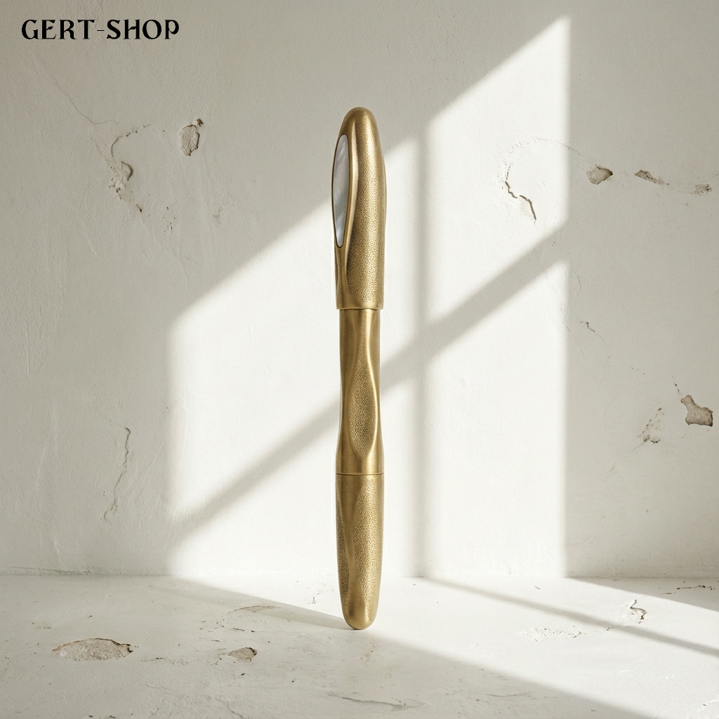 Élégant stylo-plume classique posé sur un carnet