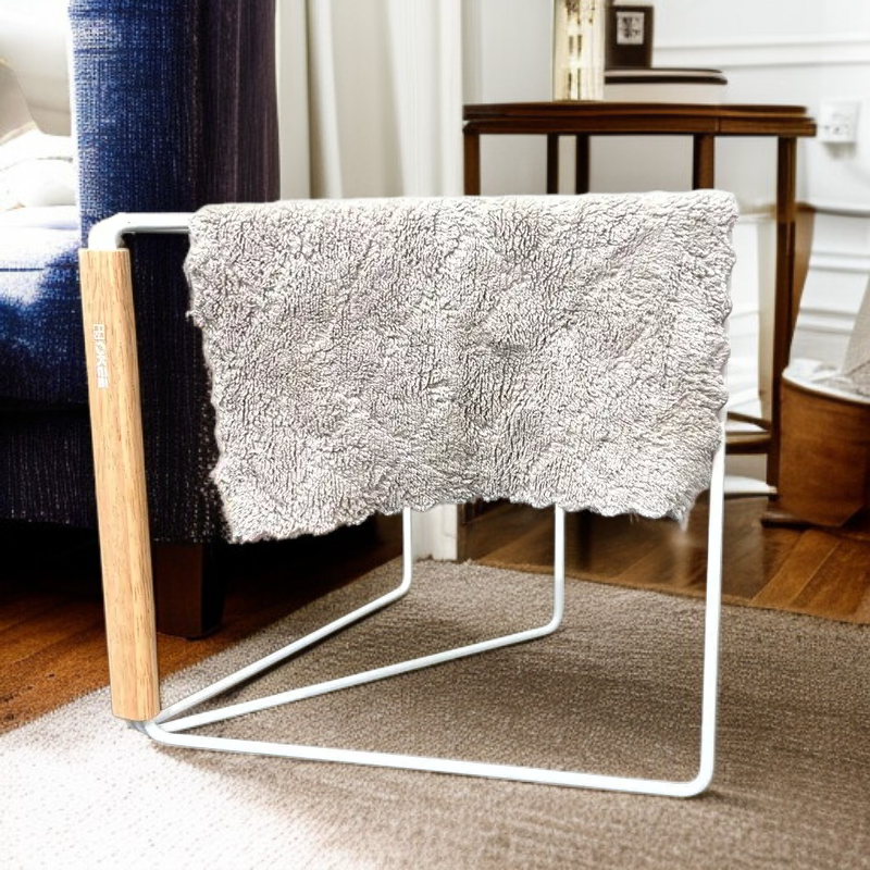 Wood Handle Foldable Dishcloth Hanger Mini Drying Rack