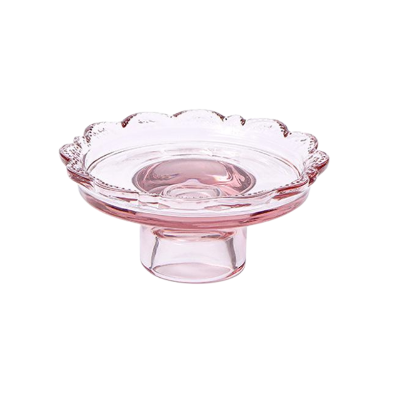 グラスレースハイキックケーキ皿デザートプレート