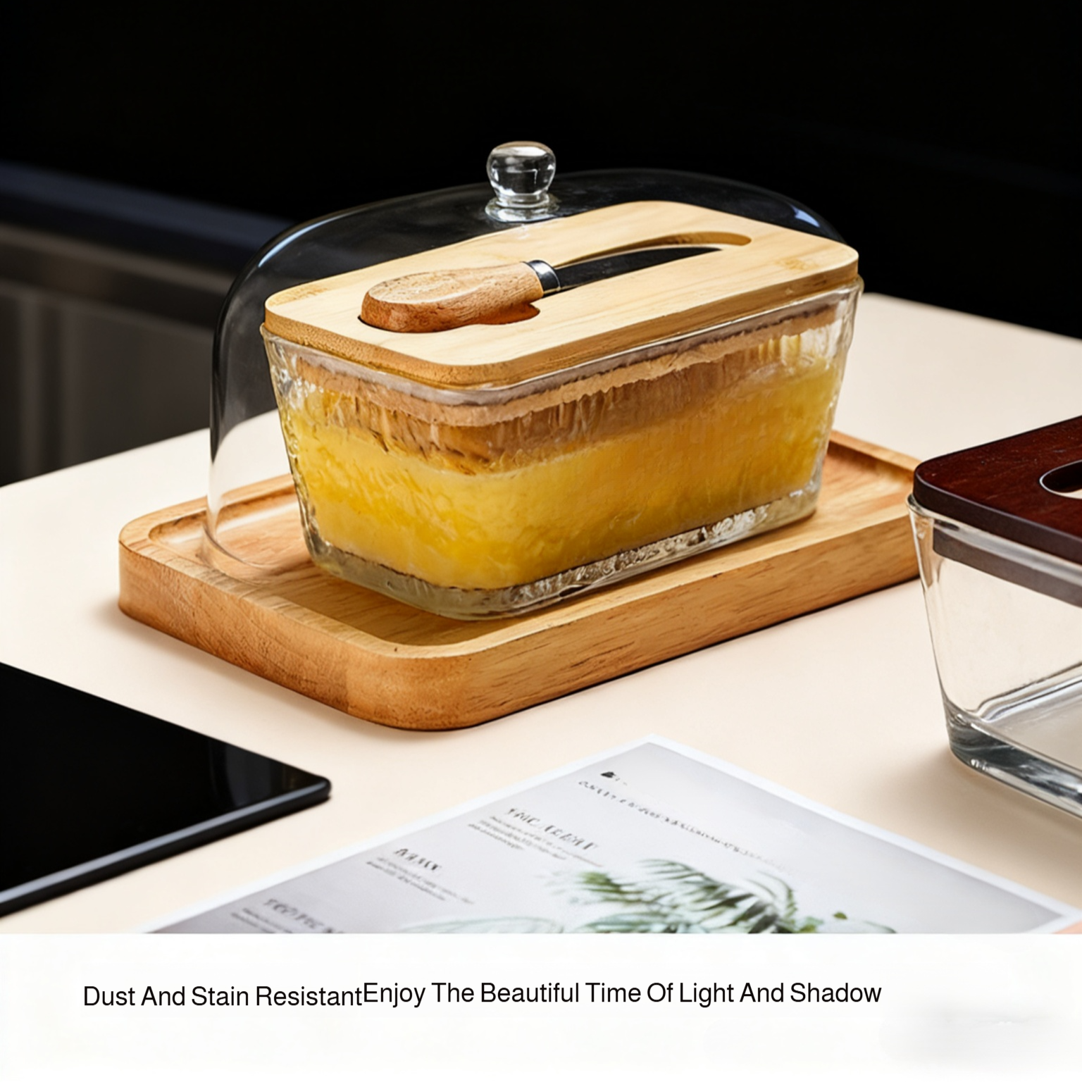  Covered Ceramic Butter Storage Container