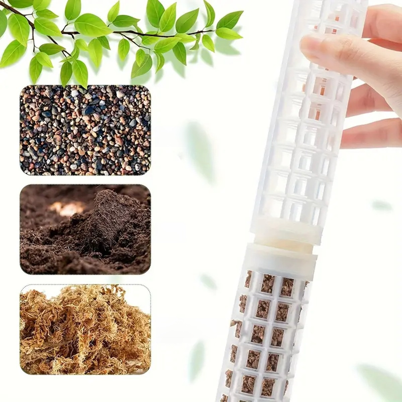 絡み合う苔ココナッツ繊維スティック