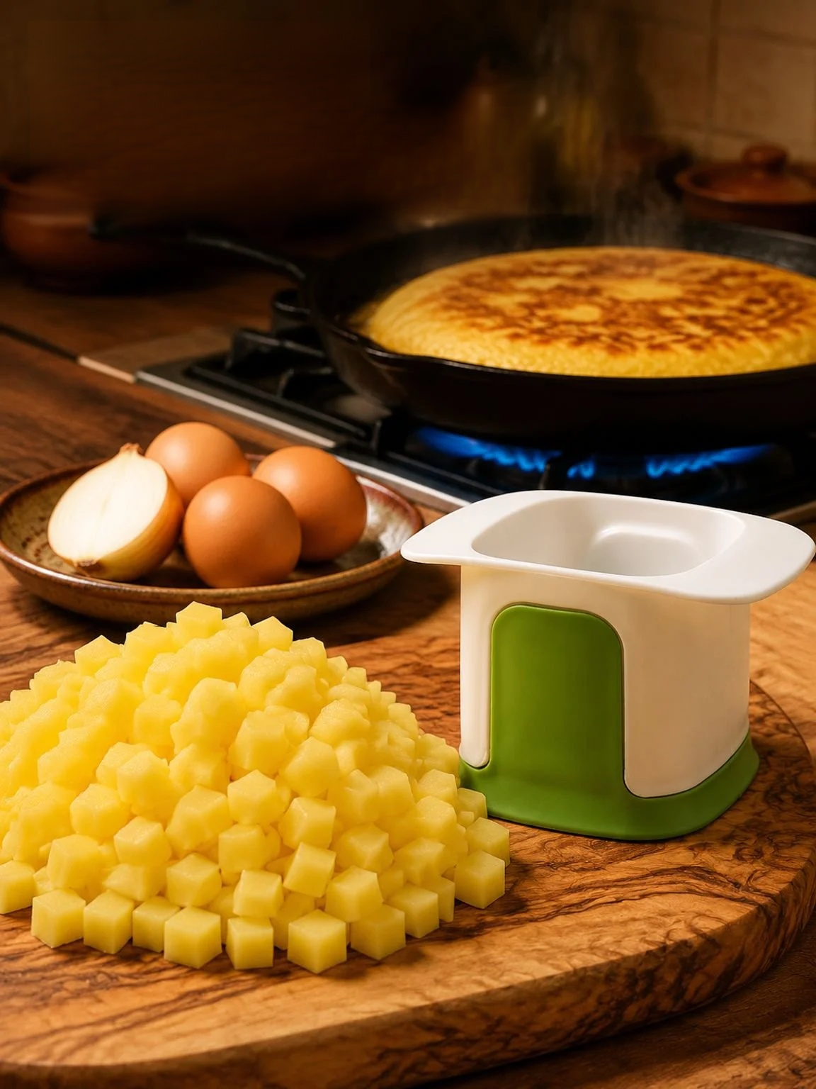 Cortador multifuncional de verduras en cubos para cocina