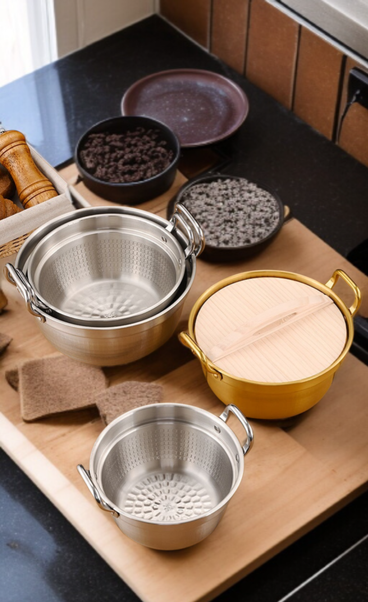 라면양귀걸이 기능이 탑재된 냄비 디테일