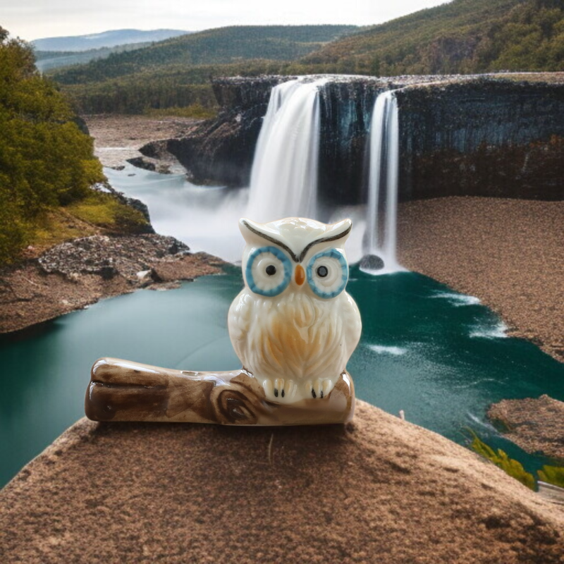 フクロウ鳥のお香スティックミニかわいい携帯用香炉お香ホルダーセラミック装飾品ホームデコレーション