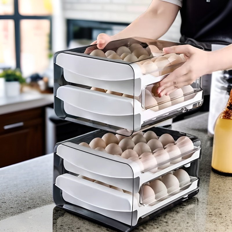 رف بيض قابل للتكديس