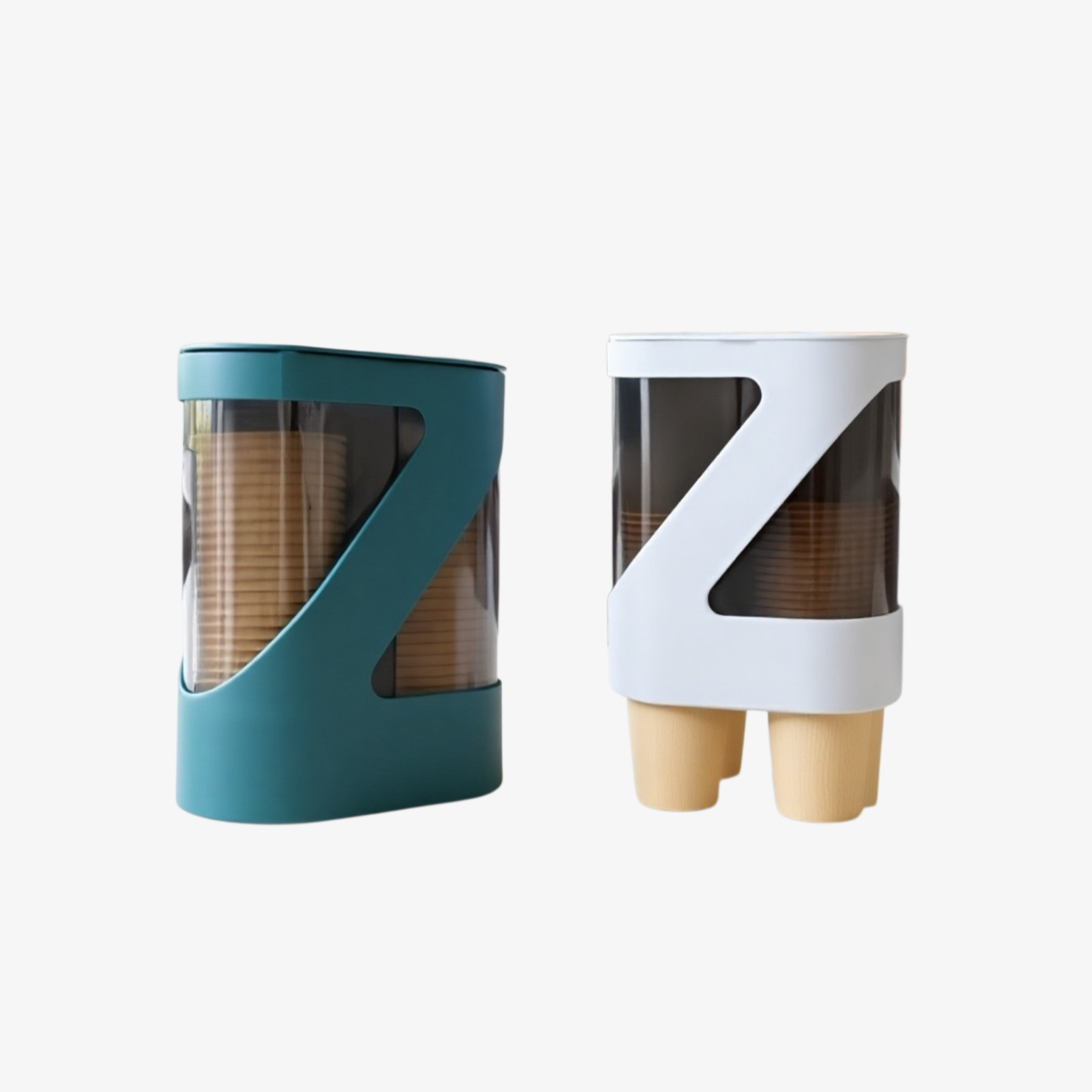 Wasserbecher-Aufbewahrungsregal aus Kunststoff, ohne Bohren, für den Hausgebrauch