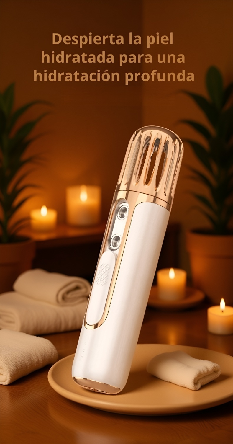 Dispositivo portátil nano spray para hidratación facial