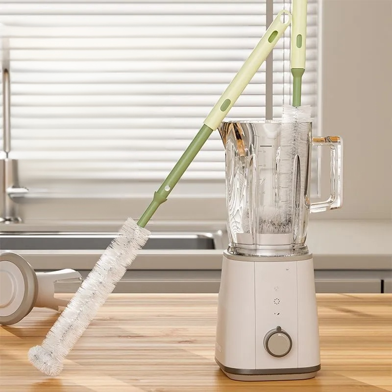 Telescopic portable cup cleaning brush