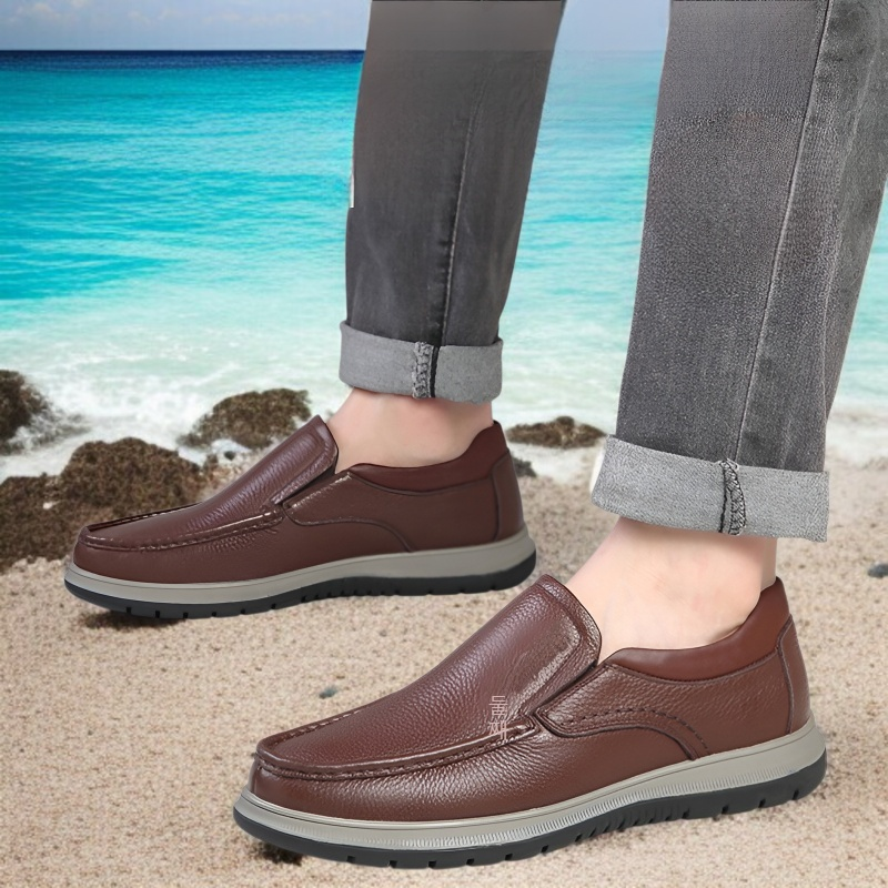 남성 비즈니스 구두 통풍 슬립온 로퍼 세트 남성 구두